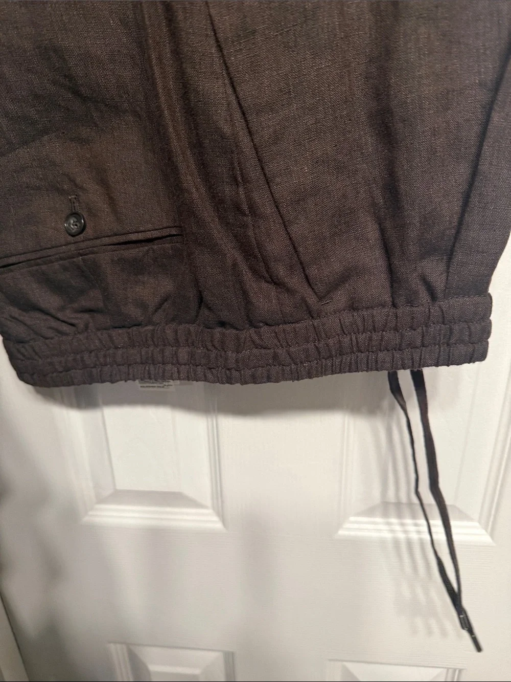 Banana Republic Dark Brown Lightweight Shirt Jacket with Matching Pants. Linen